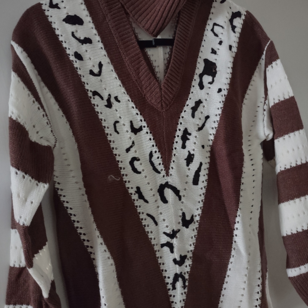Asvivid color block striped sweater - Picture 5 of 7